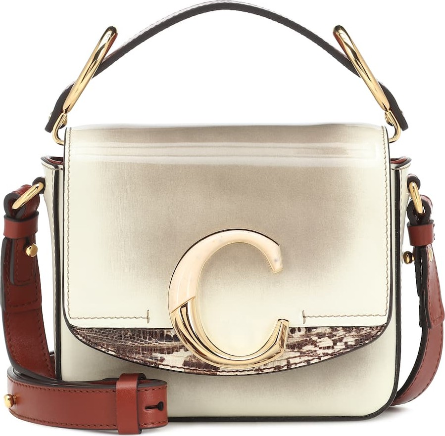Chloe Chloé C Mini leather shoulder bag