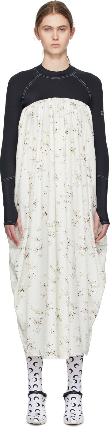 Marine Serre White Hybrid Ball Dress