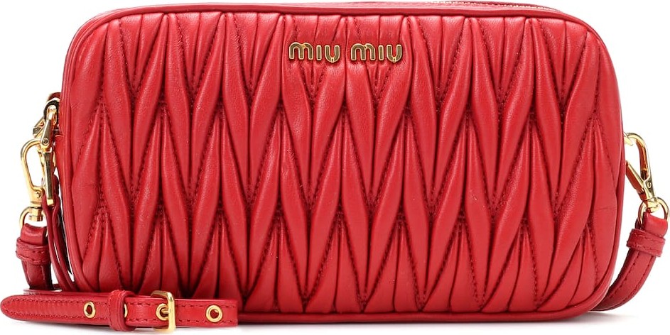 Miu Miu Matelassé leather shoulder bag