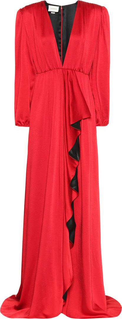 Gucci Hammered satin gown