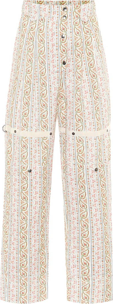 Etro Paisley high-rise cotton pants