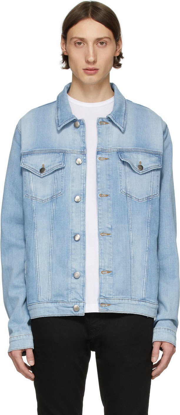 FRAME DENIM Blue Denim L'Homme Jacket
