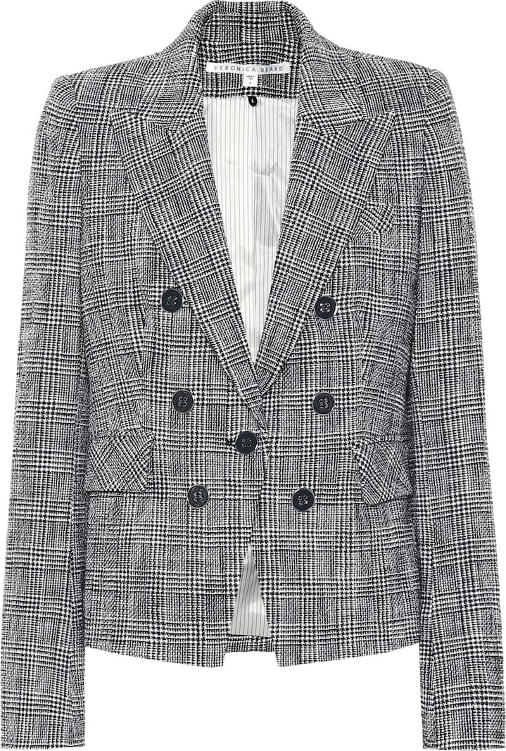 Veronica Beard Diego checked tweed blazer