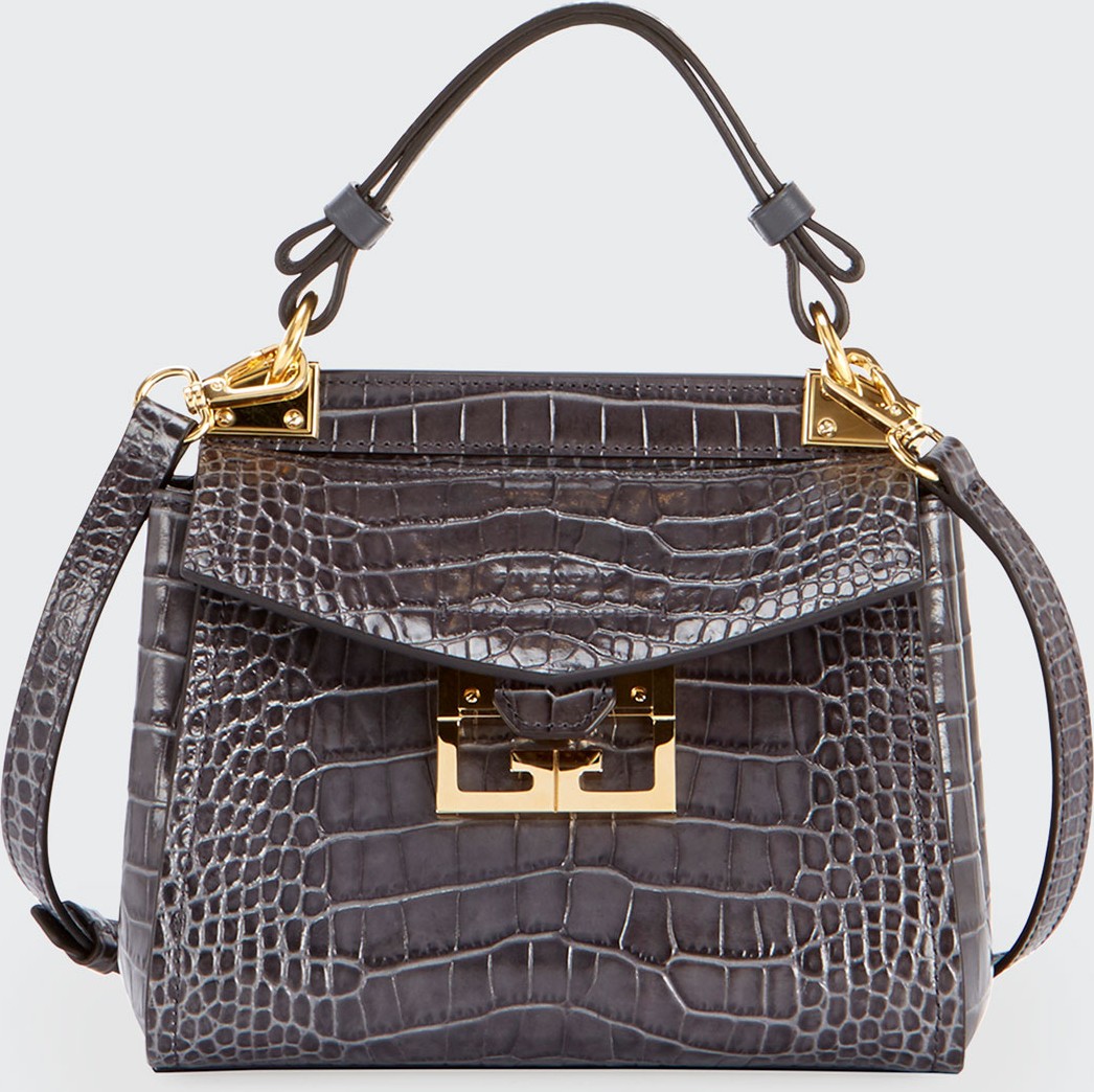 Givenchy Mystic Mini Croc-Embossed Bag