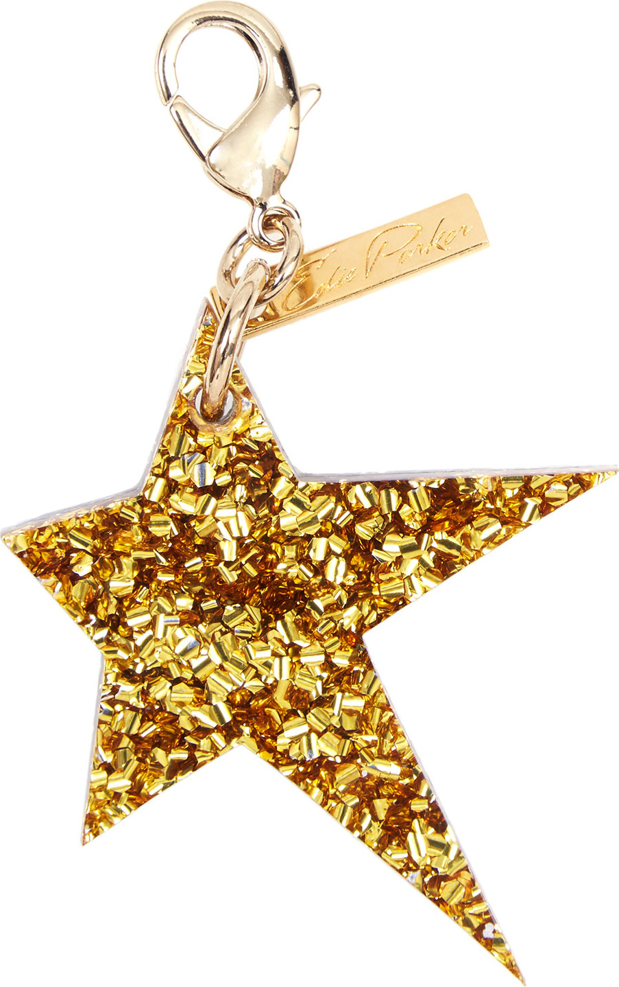 Edie Parker Star Bag Charm, Gold/Silver