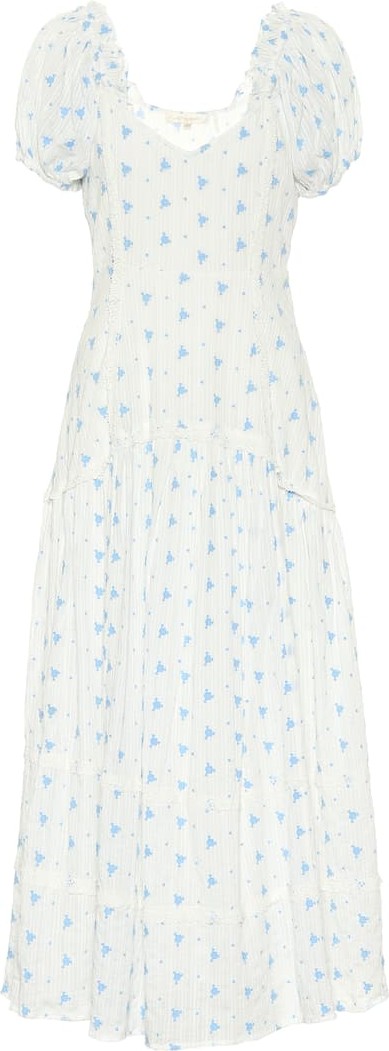 LOVESHACKFANCY Exclusive to Mytheresa – Jeanette floral cotton midi dress