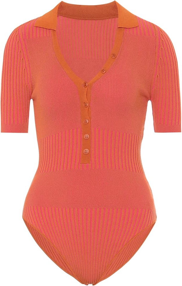 Jacquemus Le Body Yauco striped crop top