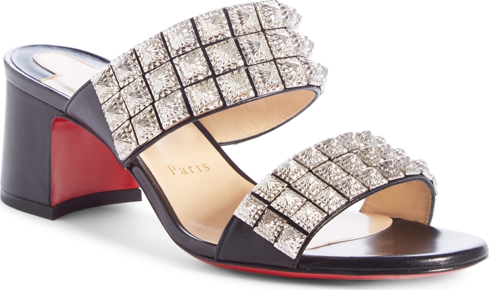 Christian Louboutin Myriadiam Studded Slide Sandal