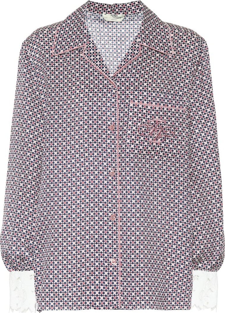 Fendi Printed silk shirt