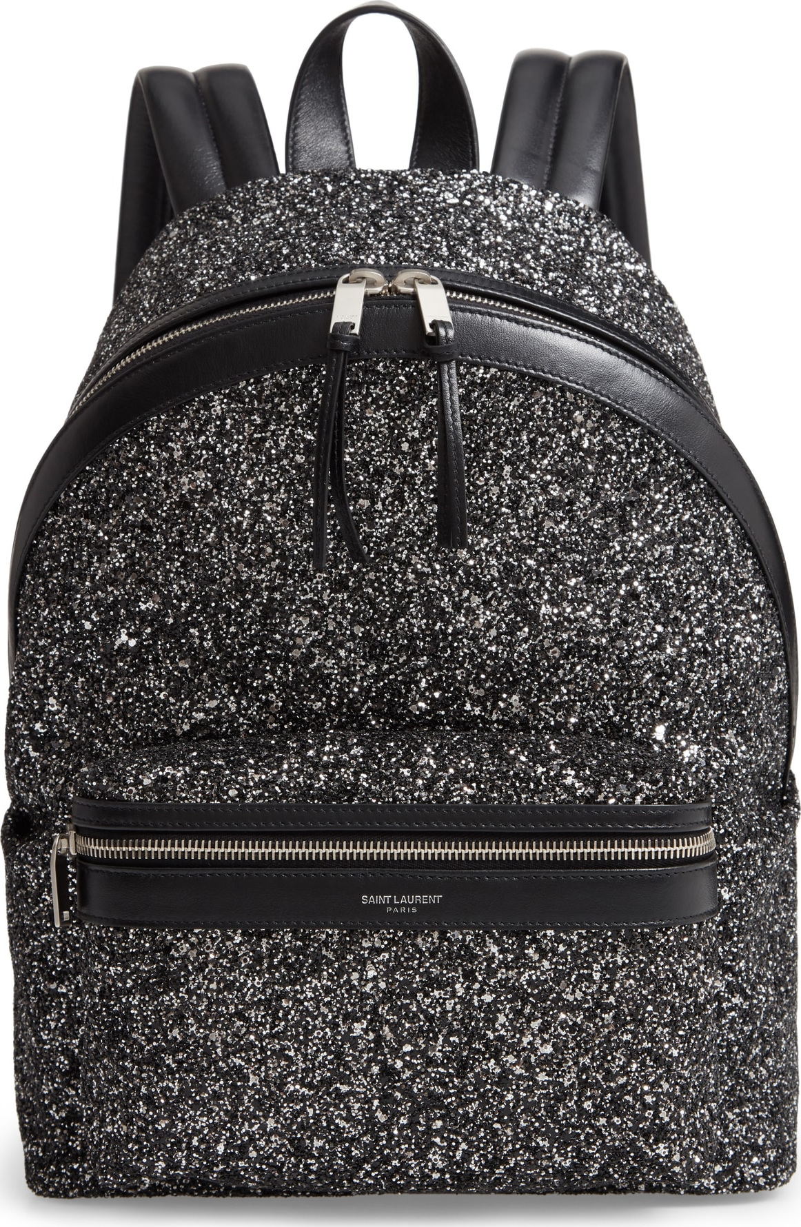 Saint Laurent Mini City Glitter Backpack