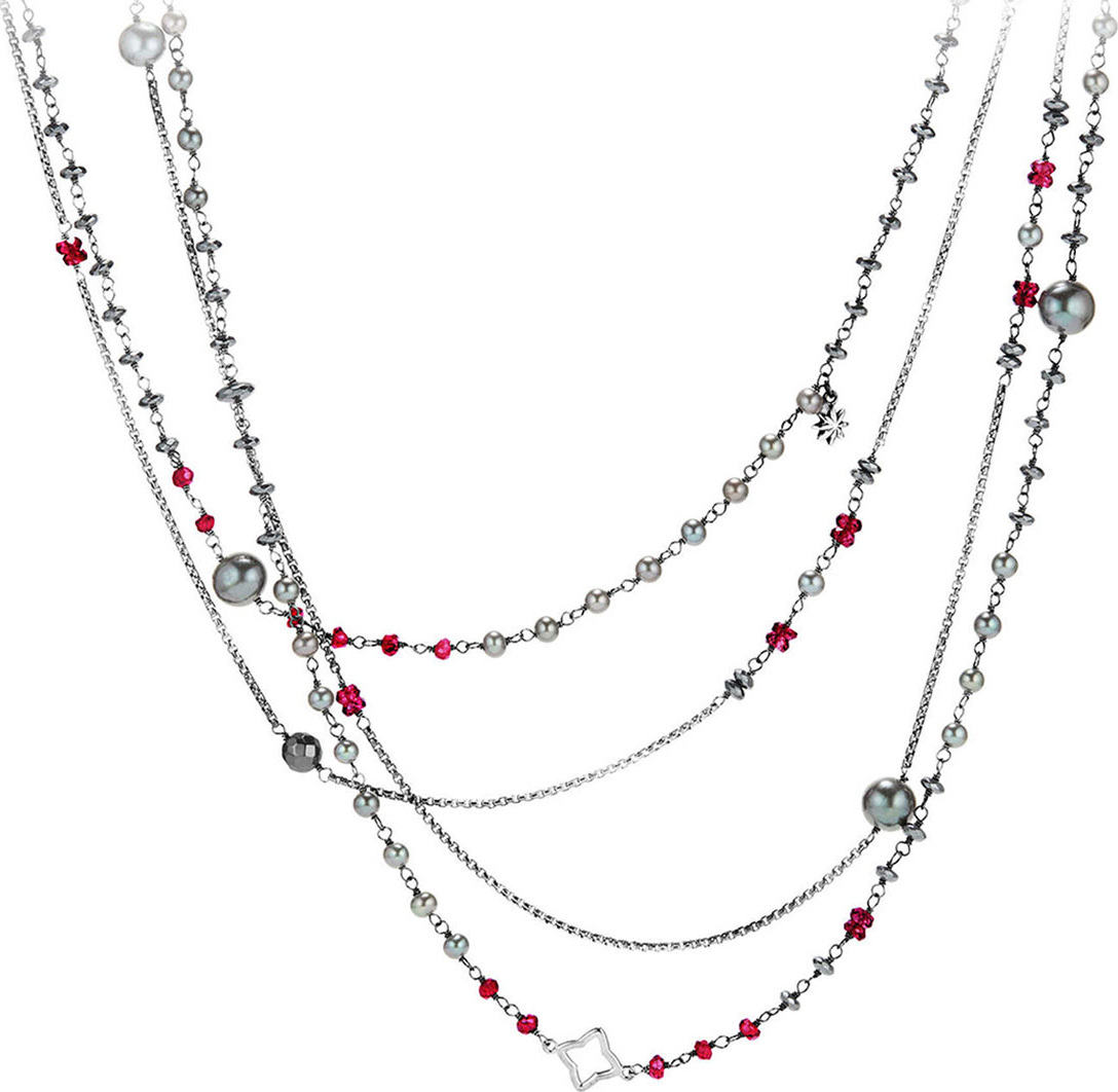 David Yurman Bijoux Oceanica Two-Row Pearl & Hematine Necklace, 42"L