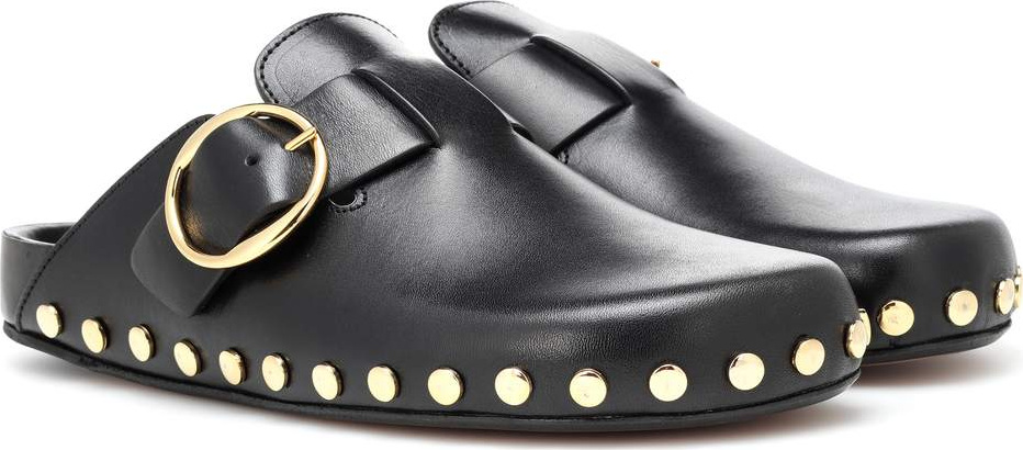 Isabel Marant Mirvin studded leather slippers