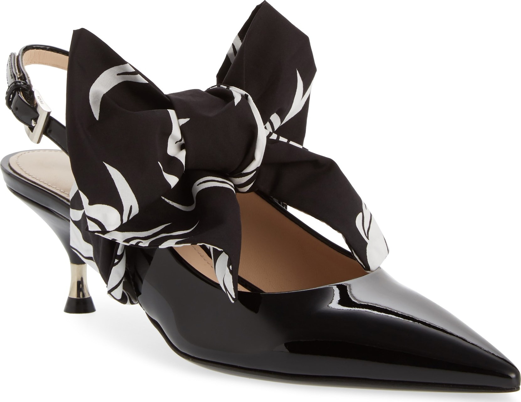 Prada Bow Pointy Toe Pump