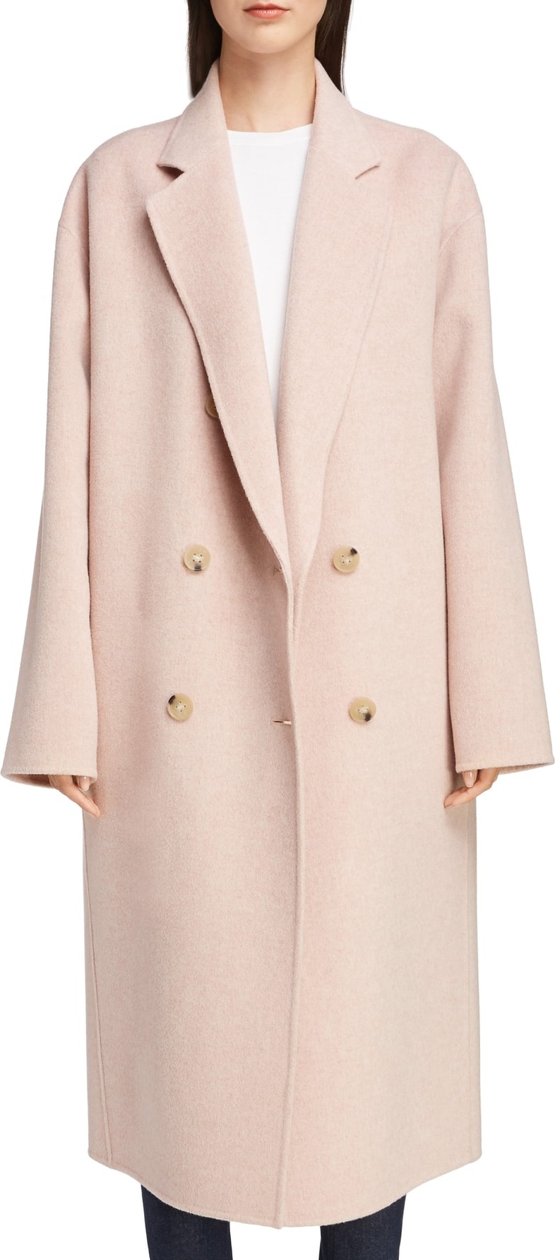 Acne Studios Odethe Double Breasted Wool & Cashmere Coat