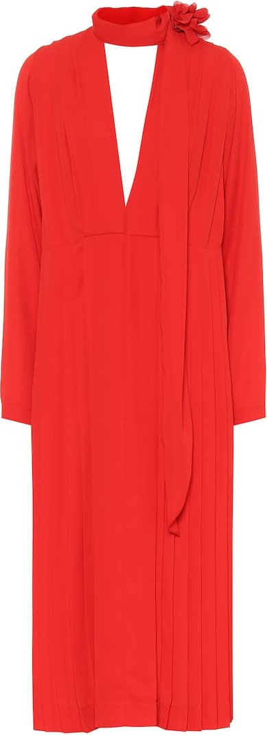 Victoria Beckham Pleated chiffon dress