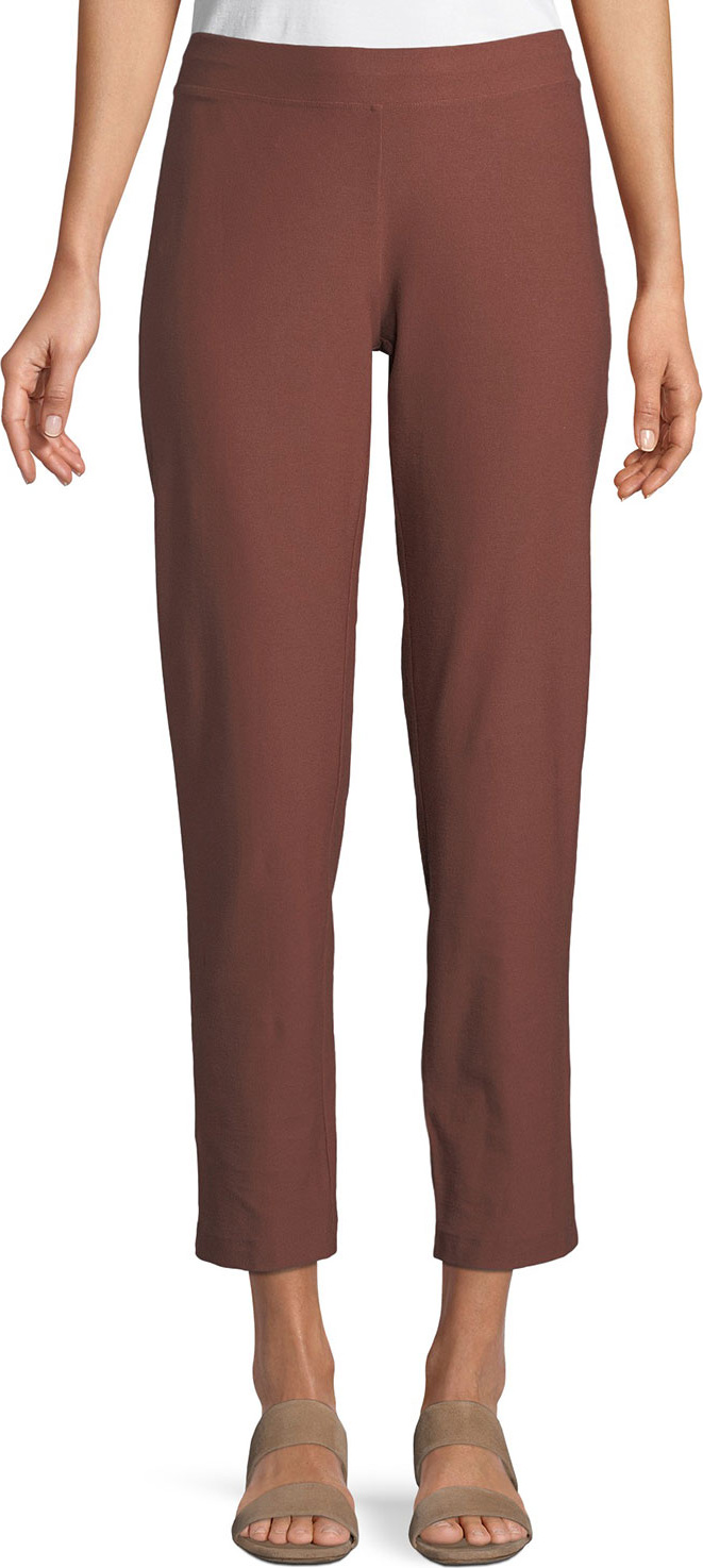 Eileen Fisher Washable Stretch Crepe Cropped Pants