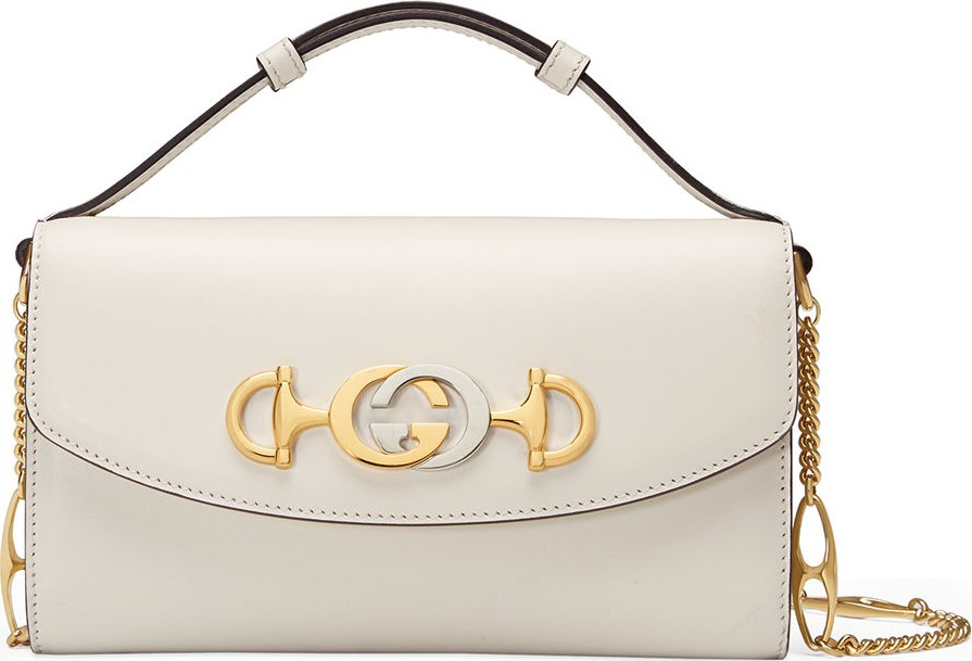 Gucci Zumi Smooth Leather Shoulder Bag