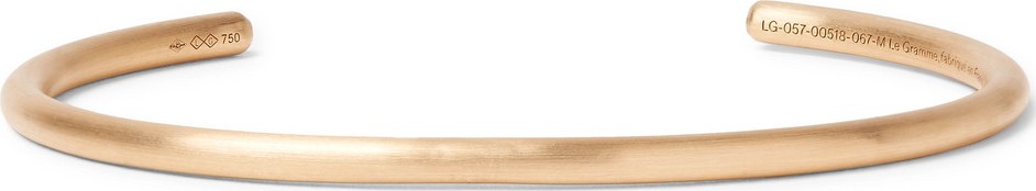 Le Gramme Le 17 Brushed 18-Karat Gold Cuff