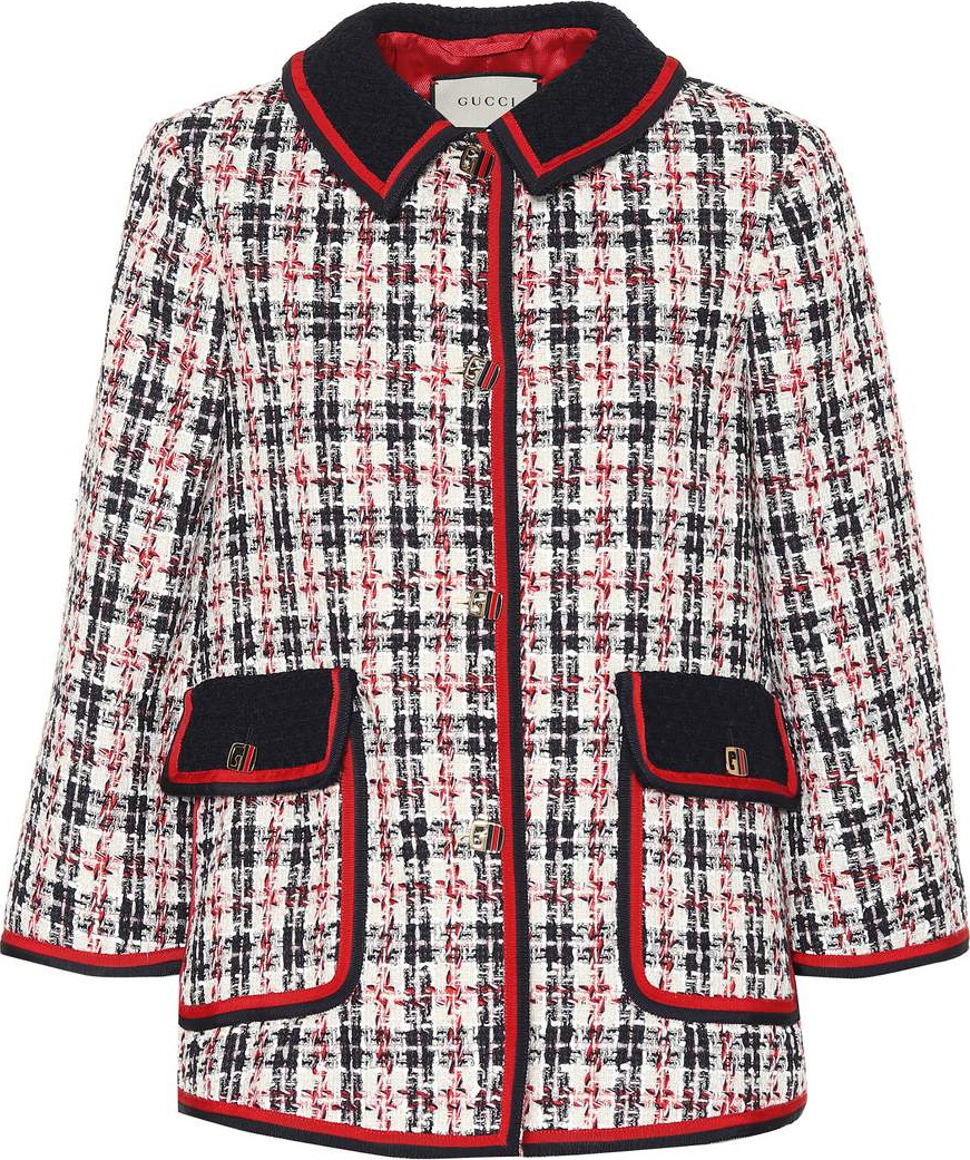 Gucci Embellished tweed jacket