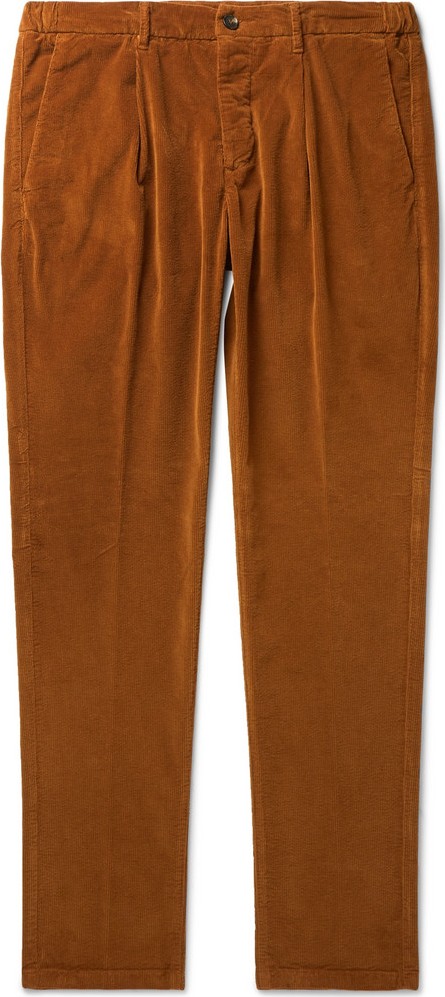 Altea Tapered Cotton-Blend Corduroy Drawstring Trousers