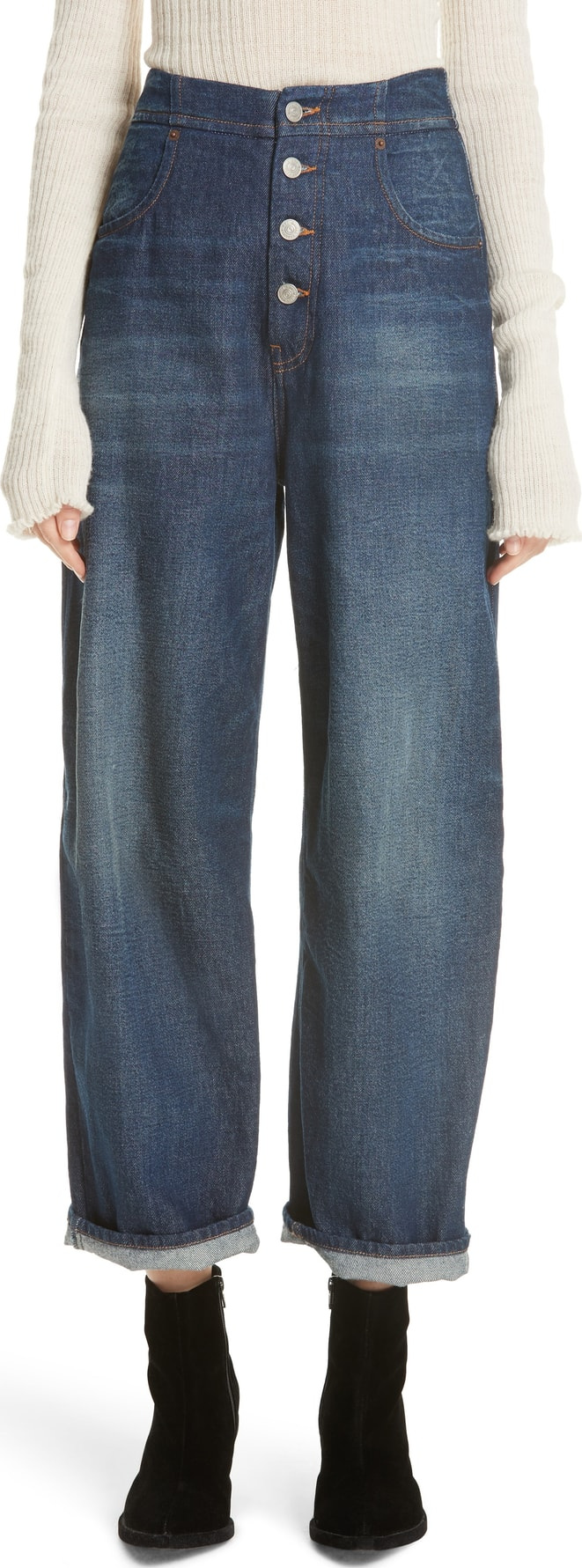MM6 Maison Margiela Relaxed Wide Leg Jeans