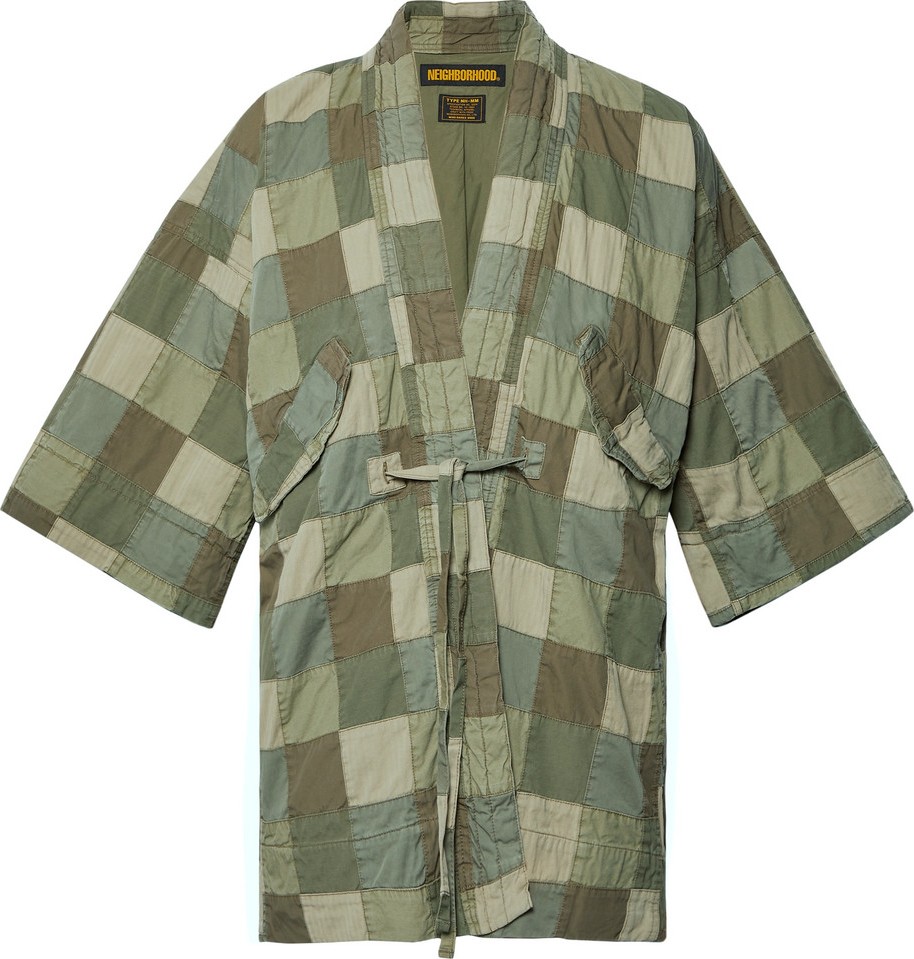 Neighborhood Oversized Patchwork Cotton Jacket