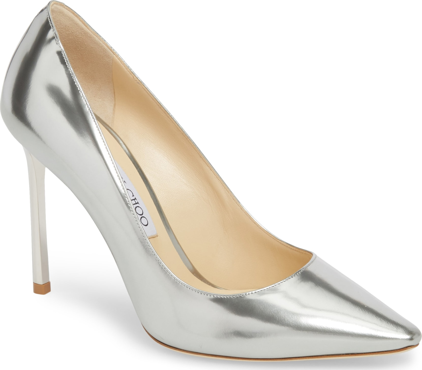 Jimmy Choo Romy Metallic Pointy Toe Pump