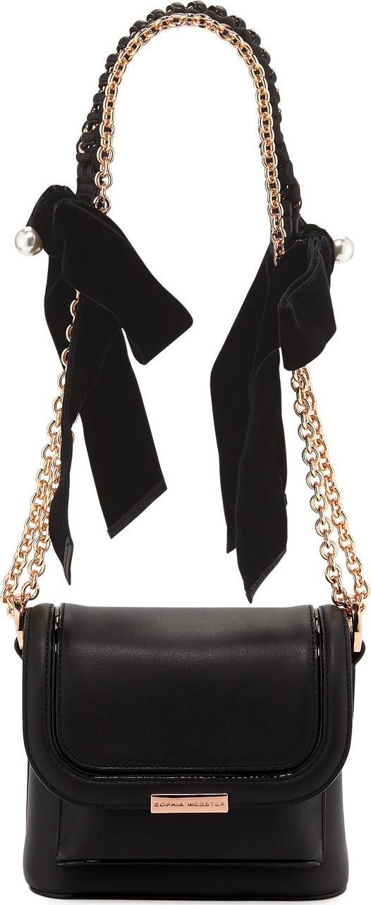 Sophia Webster Claudie Crossbody Bag with Bows & Pearly Charm