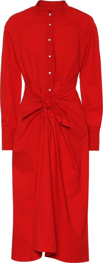 Proenza Schouler Cotton-blend midi dress