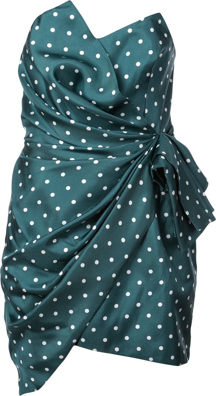 Alexandre Vauthier asymmetric polka dot dress