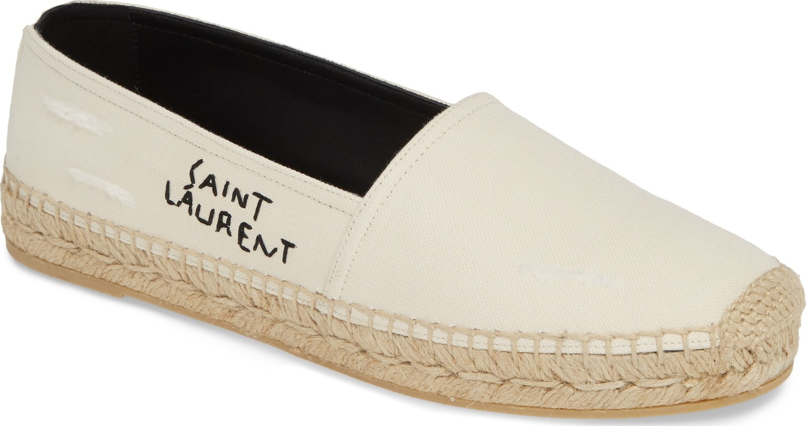 Saint Laurent Logo Embroidered Espadrille