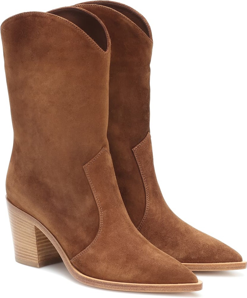 Gianvito Rossi Denver suede ankle boots