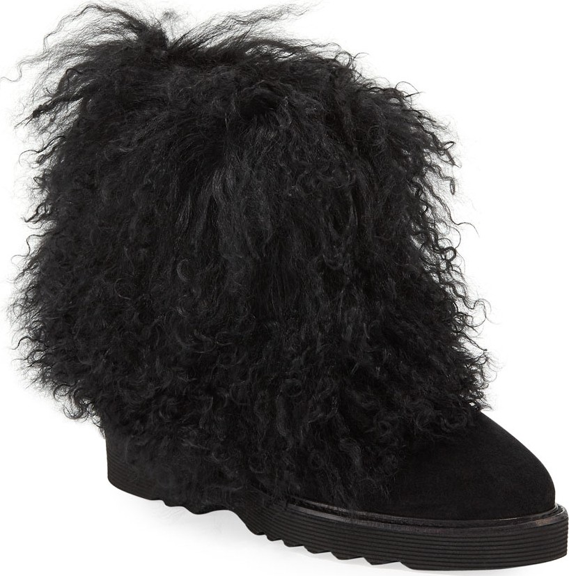 Aquatalia Kaegan Fur-Trim Booties
