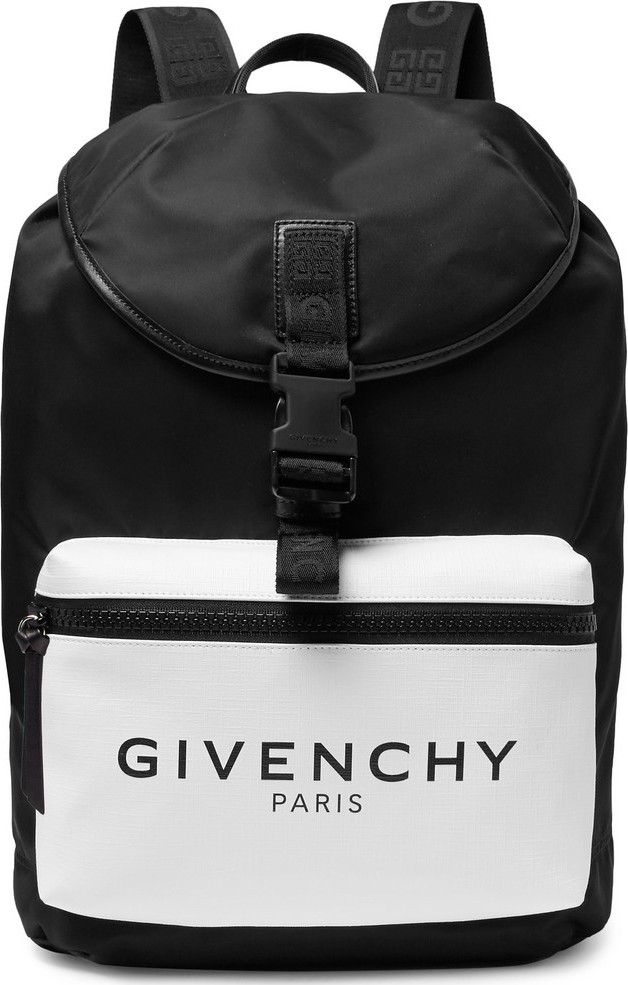 Givenchy Glow-in-the-Dark Logo-Print Canvas and Shell Backpack