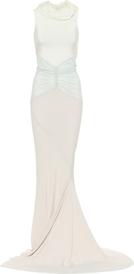 Rick Owens Stretch-satin gown
