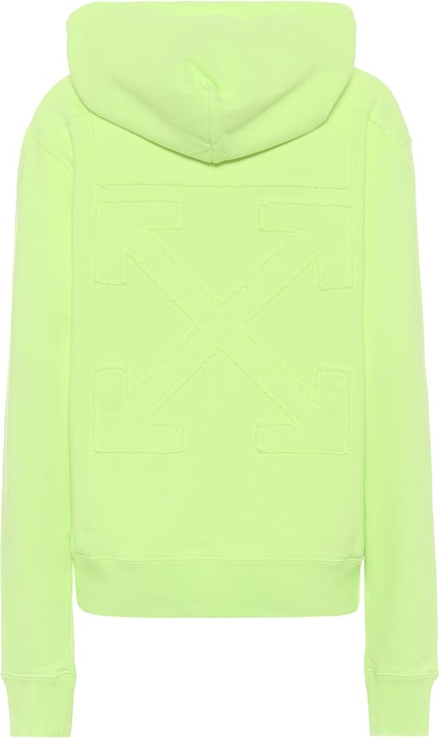 Off White Cotton-jersey hoodie