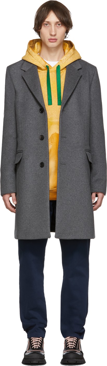 Acne Studios Grey Wool Odilon Coat