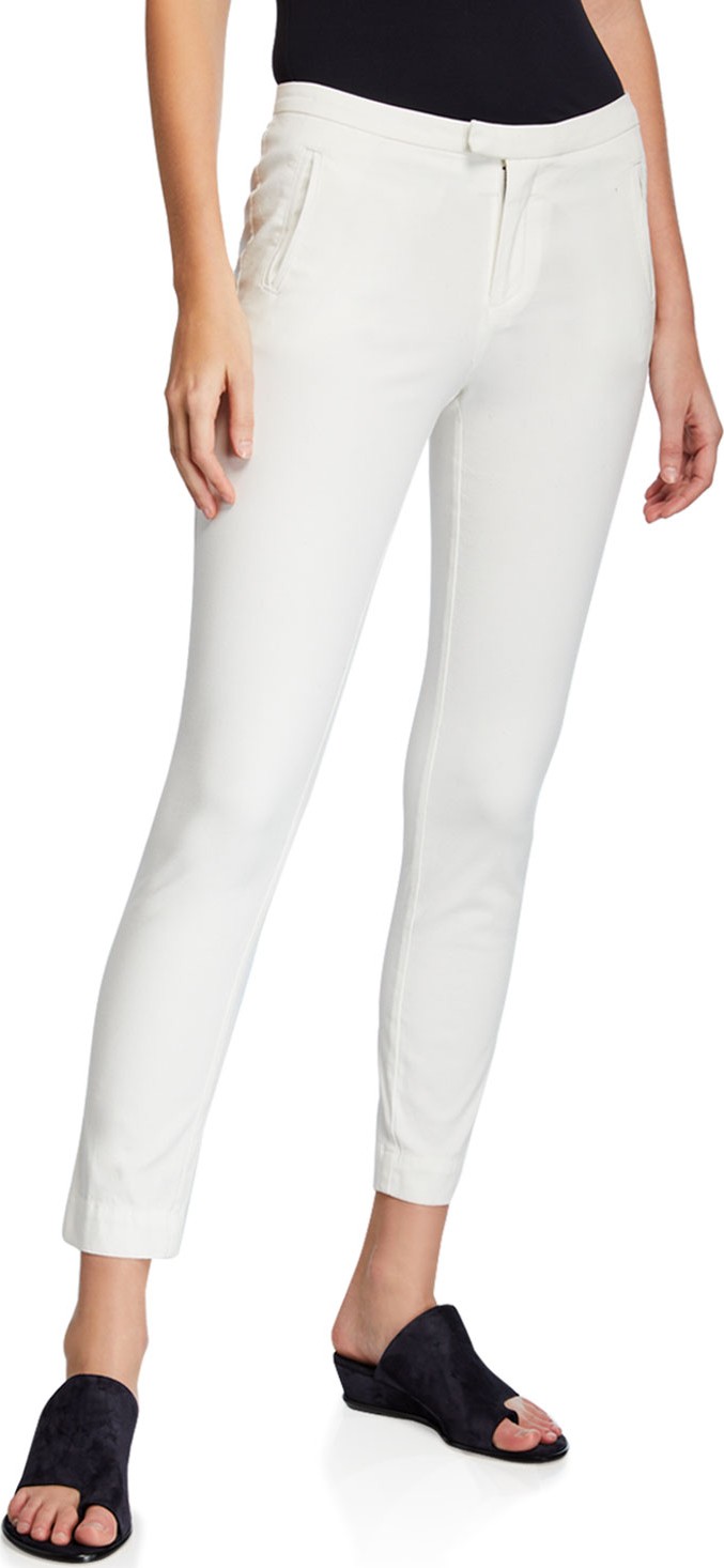 ATM Anthony Thomas Melillo Stretch Cotton Slim Ankle Pants