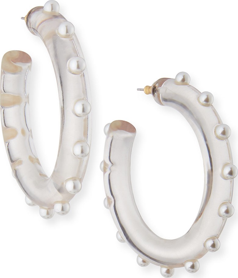 BAUBLEBAR Halia Lucite Hoop Earrings