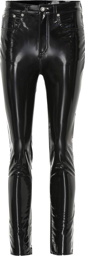 Rag & Bone High-waisted vinyl pants