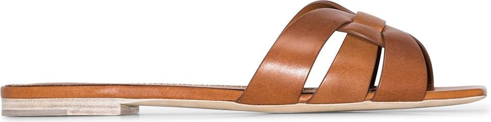 Saint Laurent - Pieds leather sandals