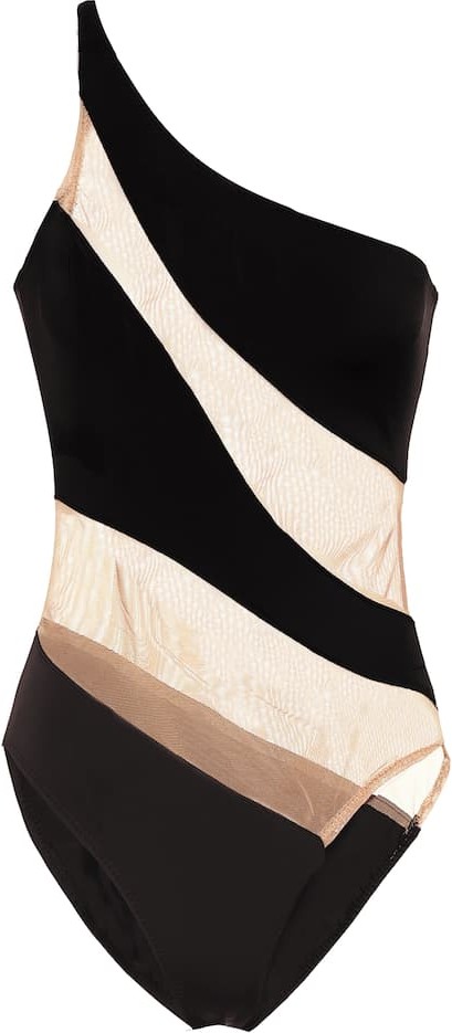 Norma Kamali Snake mesh swimsuit