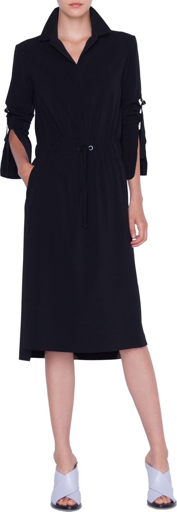 Akris Punto Tuxedo Stripe Shirtdress