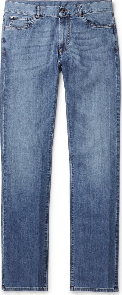 Canali Slim-Fit Stretch-Denim Jeans