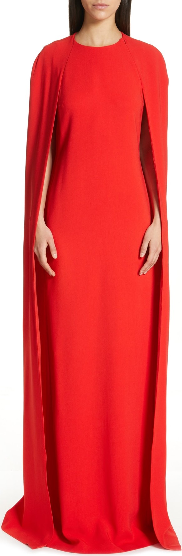 Stella McCartney Violet Cape Sheath Gown