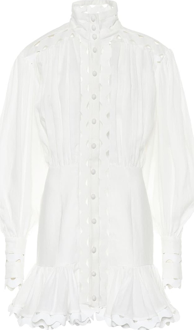 Zimmermann Ninety-Six Wave ramie minidress