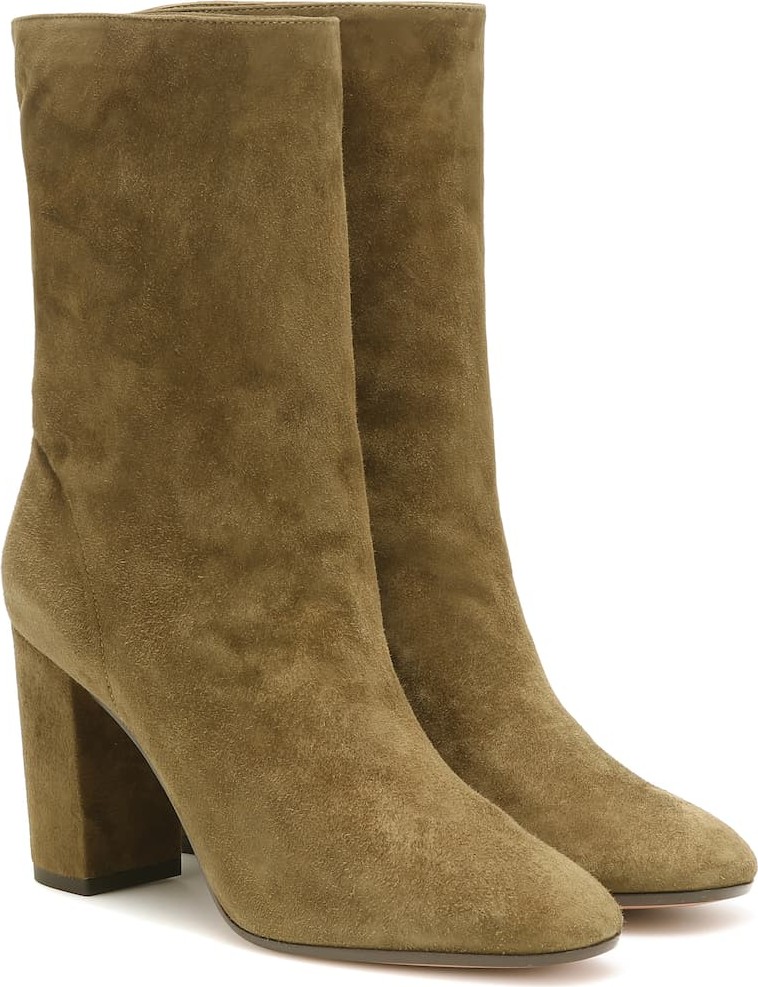 Aquazzura Boogie 85 suede ankle boots