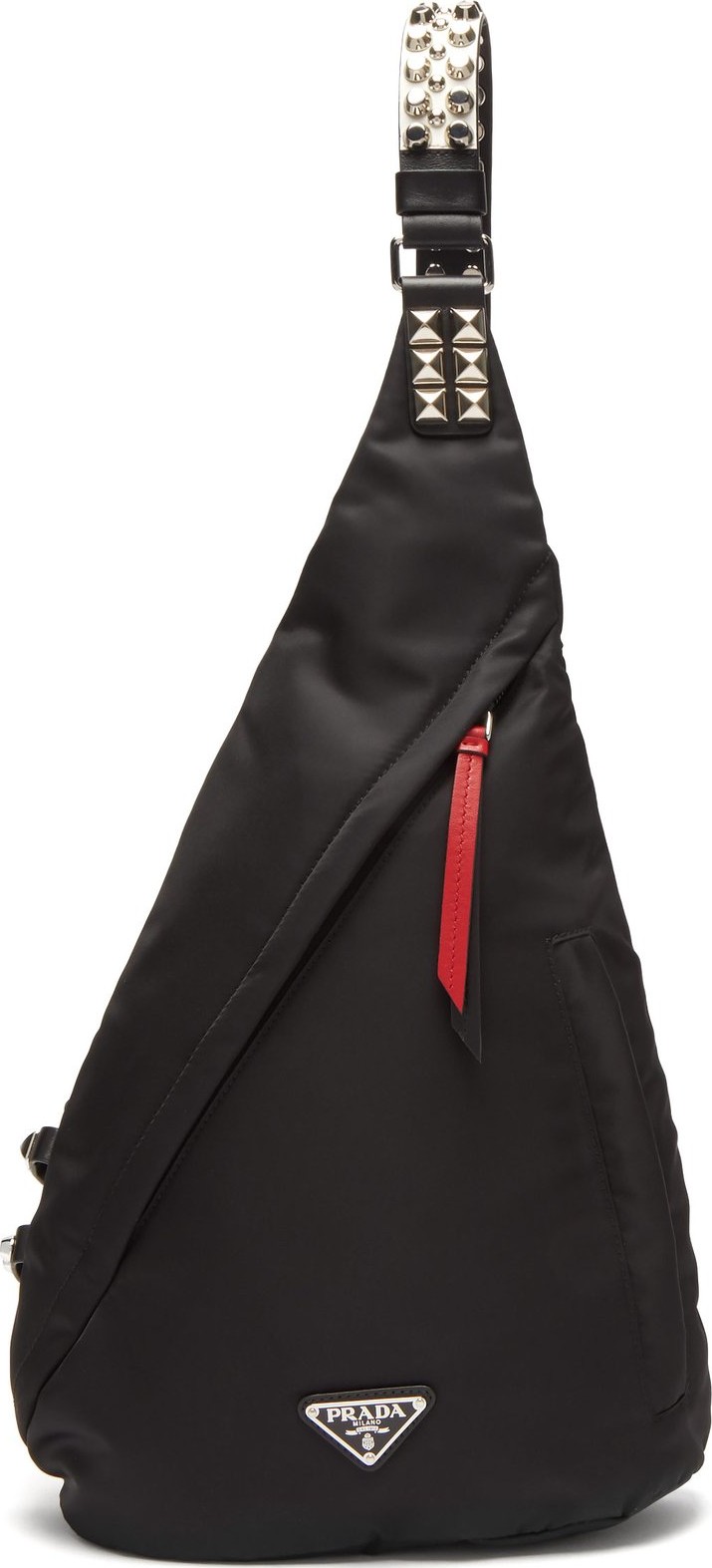 Prada New Vela studded nylon backpack