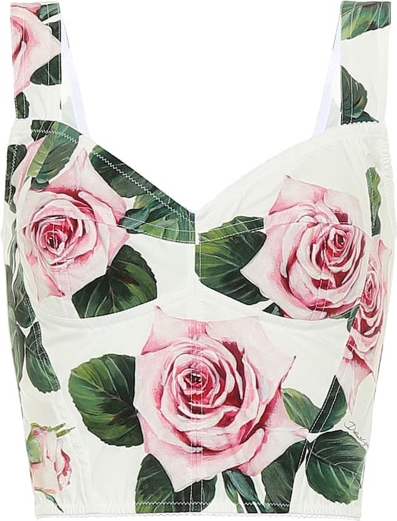 Dolce & Gabbana Floral cady bustier