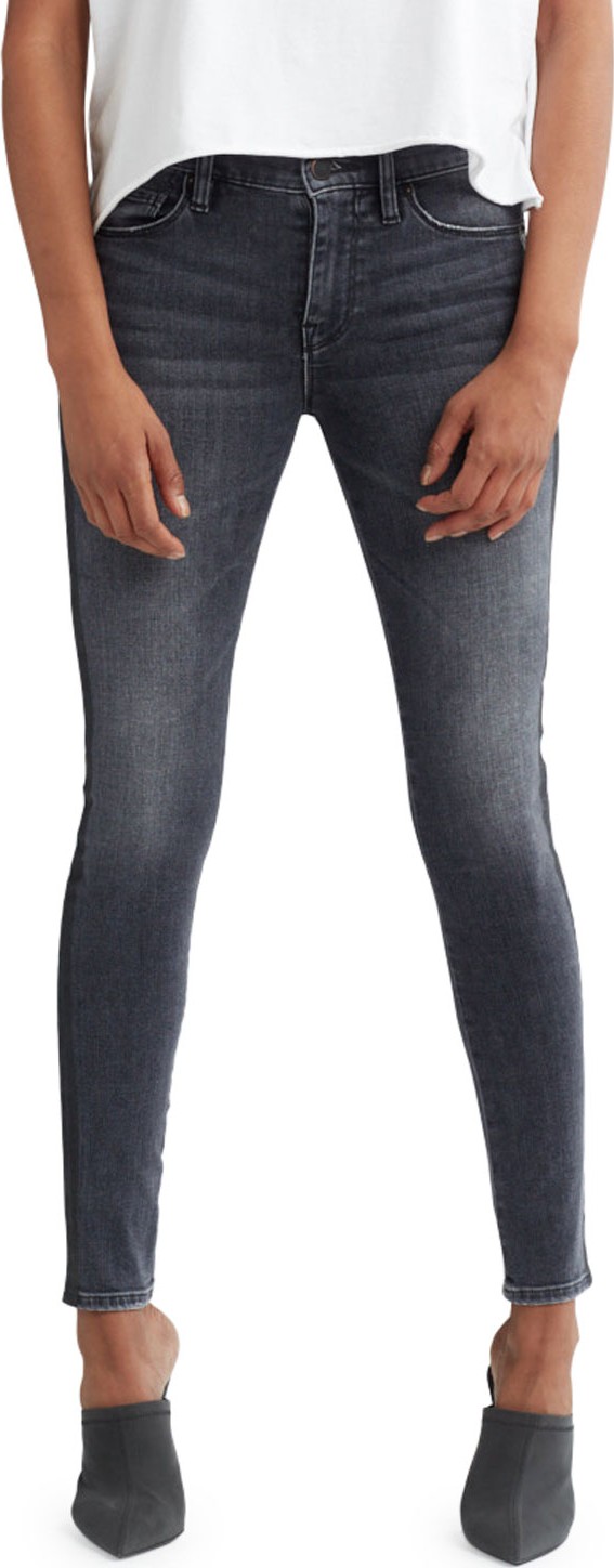 Hudson Nico Mid-Rise Super Skinny Ankle Jeans with Side Stripes